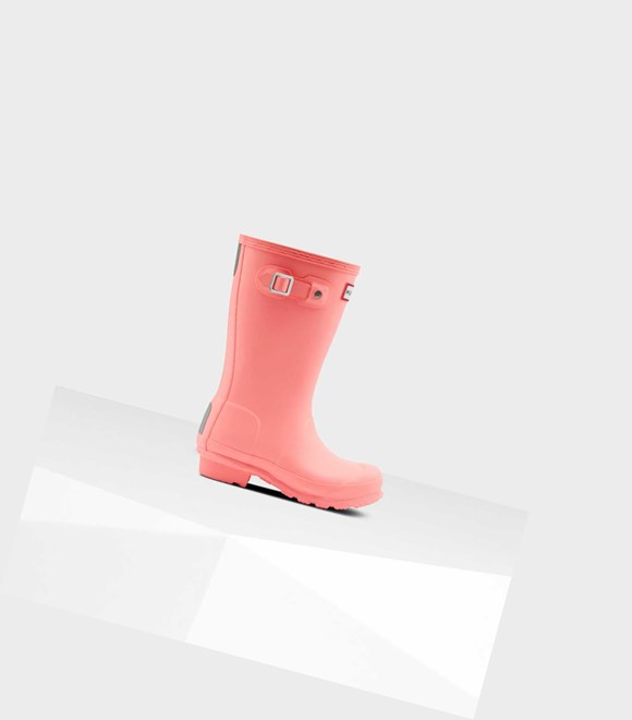 Bottes Courtes Hunter Original Big Wellington Enfant Rose | 16032JQLE