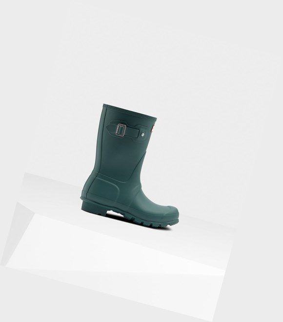 Bottes Courtes Hunter Original Femme Vert | 84970VSYU