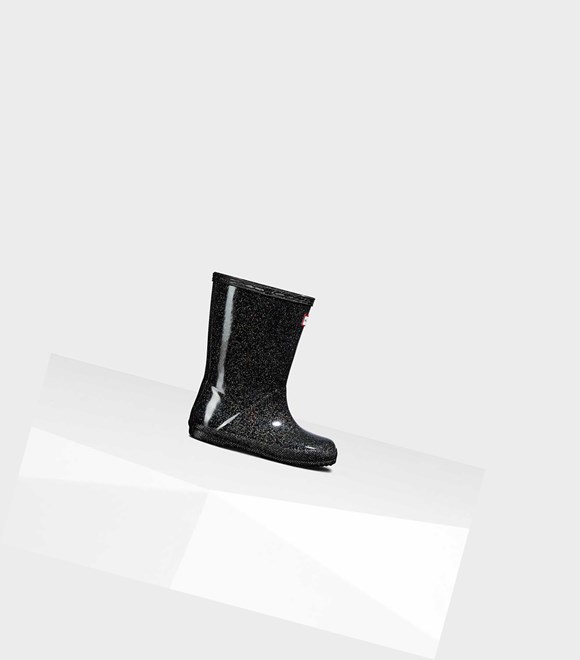 Bottes Courtes Hunter Original First Classiche Starcloud Wellington Enfant Noir | 32801LRXI