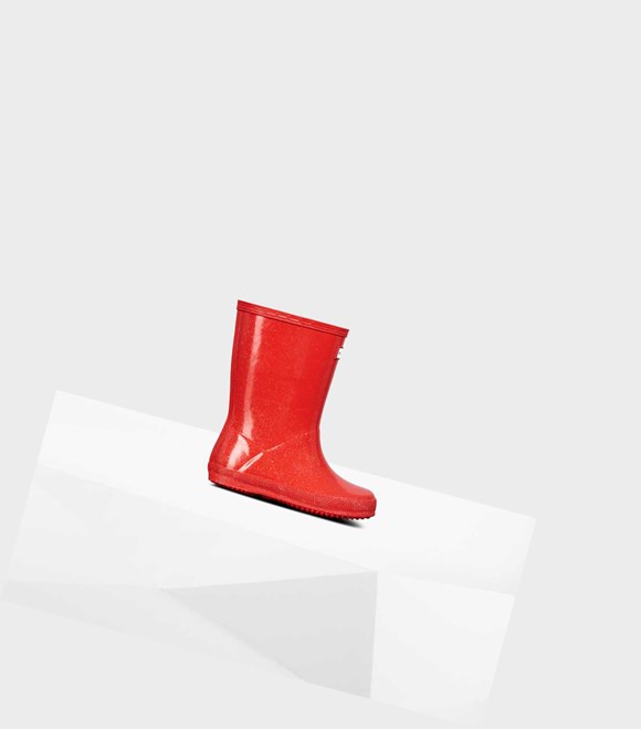 Bottes Courtes Hunter Original First Classiche Starcloud Wellington Enfant Rouge | 68031CONR