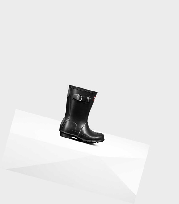 Bottes Courtes Hunter Original Little Pearlized Wellington Enfant Noir | 80197IPAO