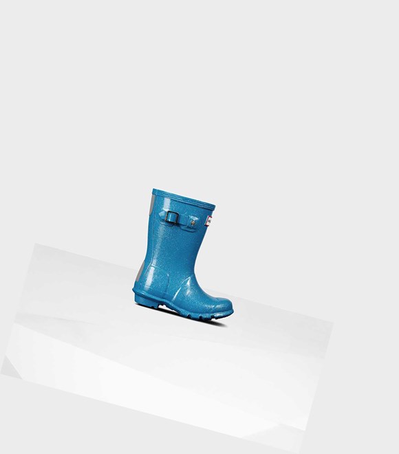 Bottes Courtes Hunter Original Little Starcloud Wellington Enfant Bleu | 09783ESMC