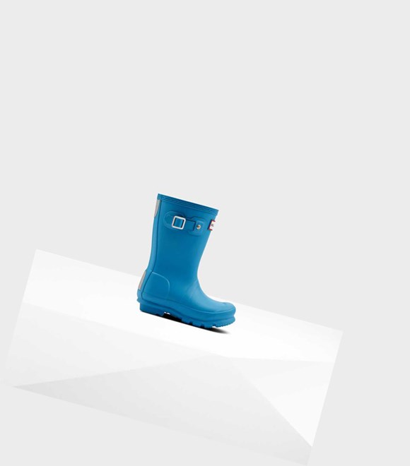 Bottes Courtes Hunter Original Little Wellington Enfant Bleu | 89625XROP