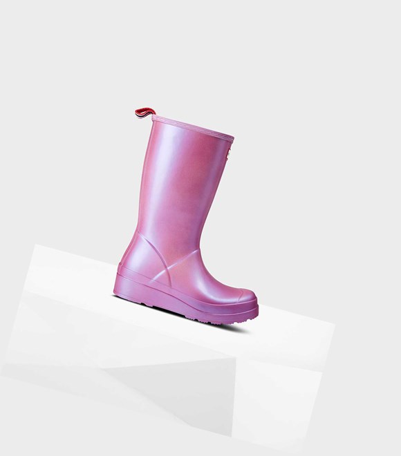 Bottes Hautes Hunter Original Play Nebula Wellington Femme Rose | 91768RXWV