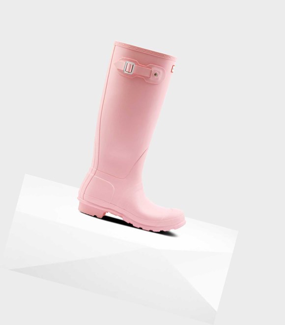 Bottes Hautes Hunter Original Wellington Femme Rose | 85203DQGM