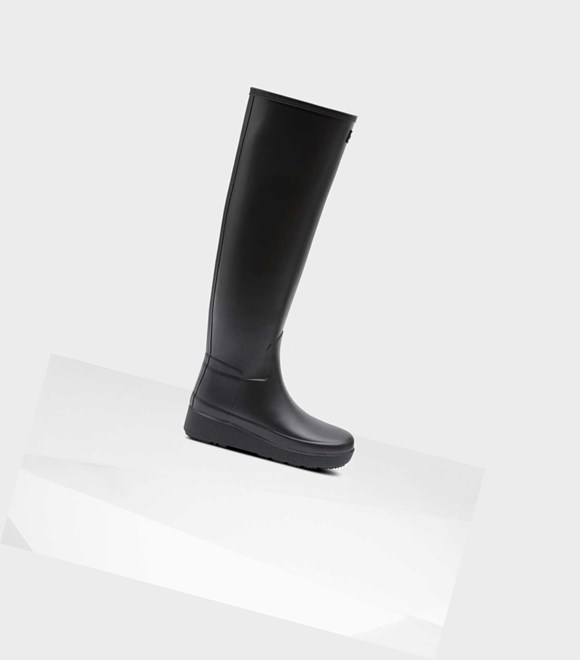 Knee-High Boots Hunter Refined Slim Fit Creeper Femme Noir | 64289NXGB