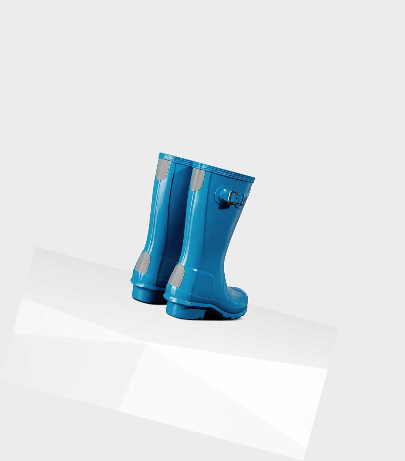 Bottes Courtes Hunter Original Big Gloss Wellington Enfant Bleu | 53197QOBV