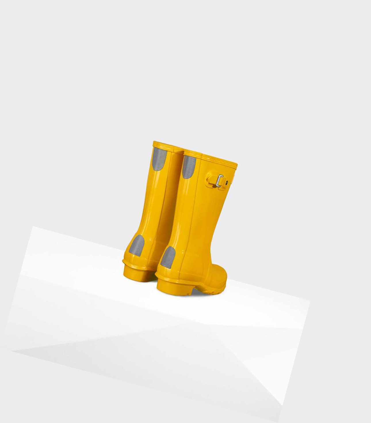 Bottes Courtes Hunter Original Big Gloss Wellington Enfant Jaune | 67812ZETG