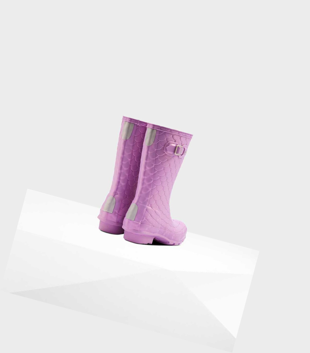 Bottes Courtes Hunter Original Big Sea Dragon Texture Wellington Enfant Violette | 12850VSLO