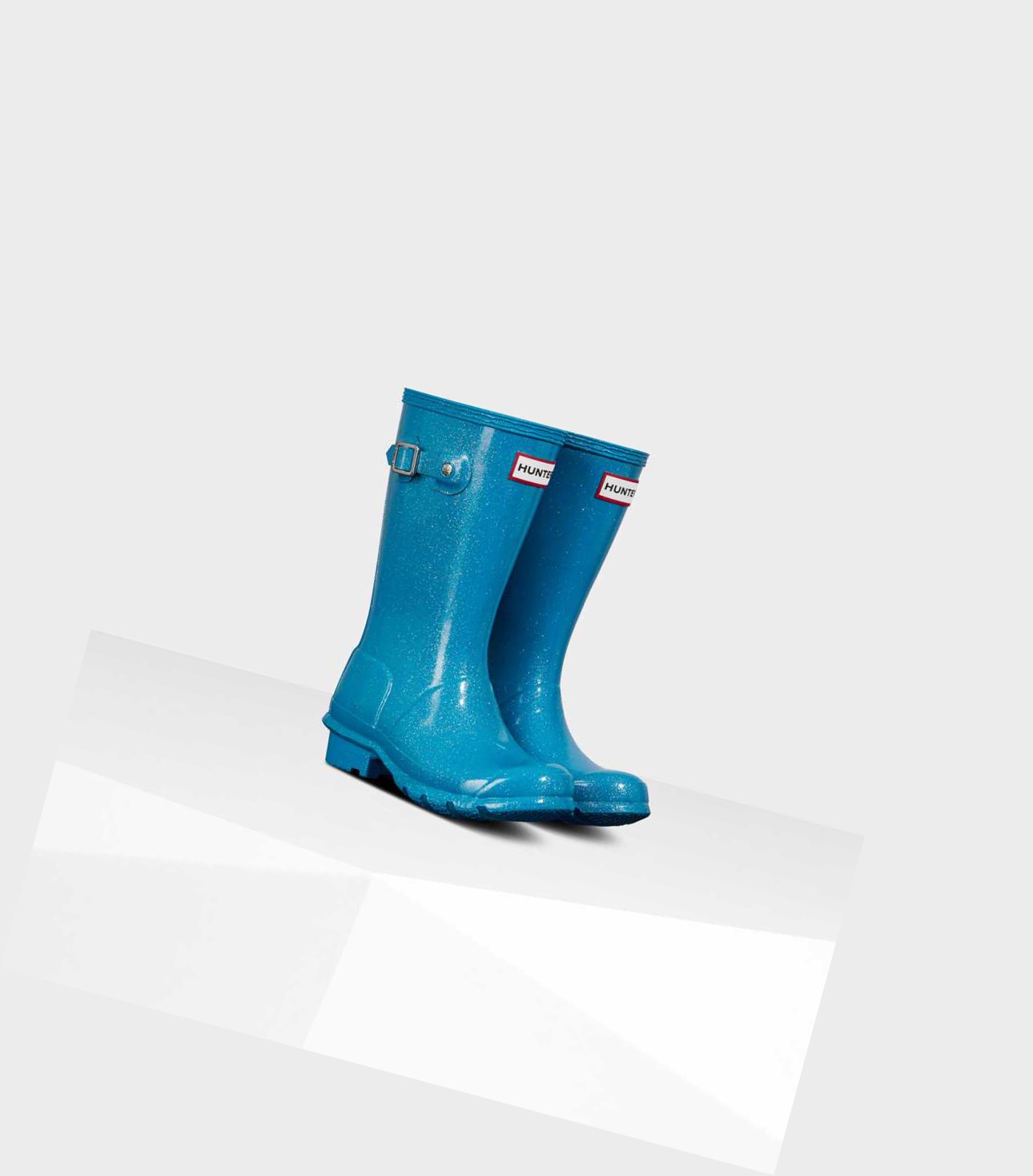 Bottes Courtes Hunter Original Big Starcloud Wellington Enfant Bleu | 36851JNOZ