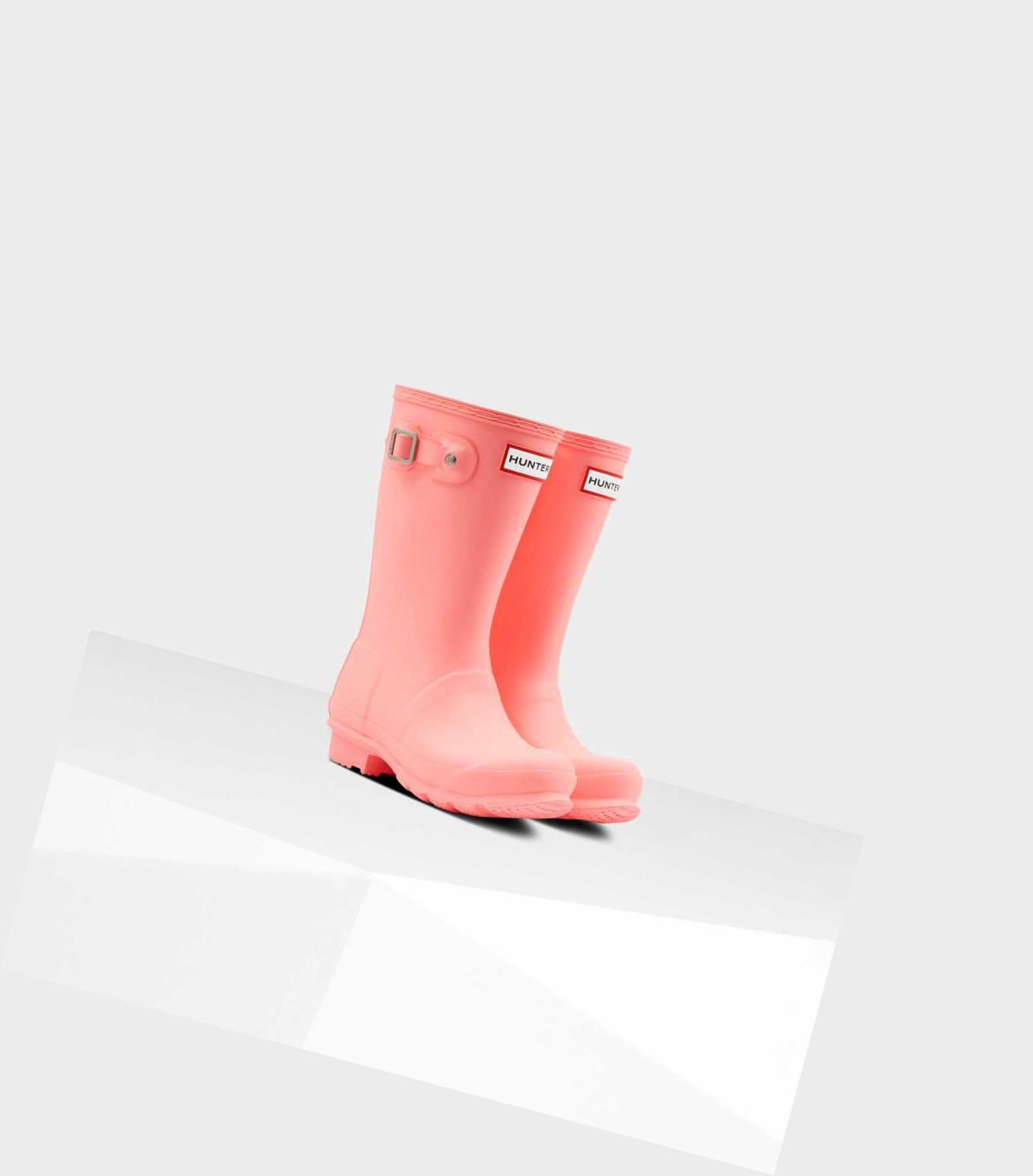 Bottes Courtes Hunter Original Big Wellington Enfant Rose | 16032JQLE