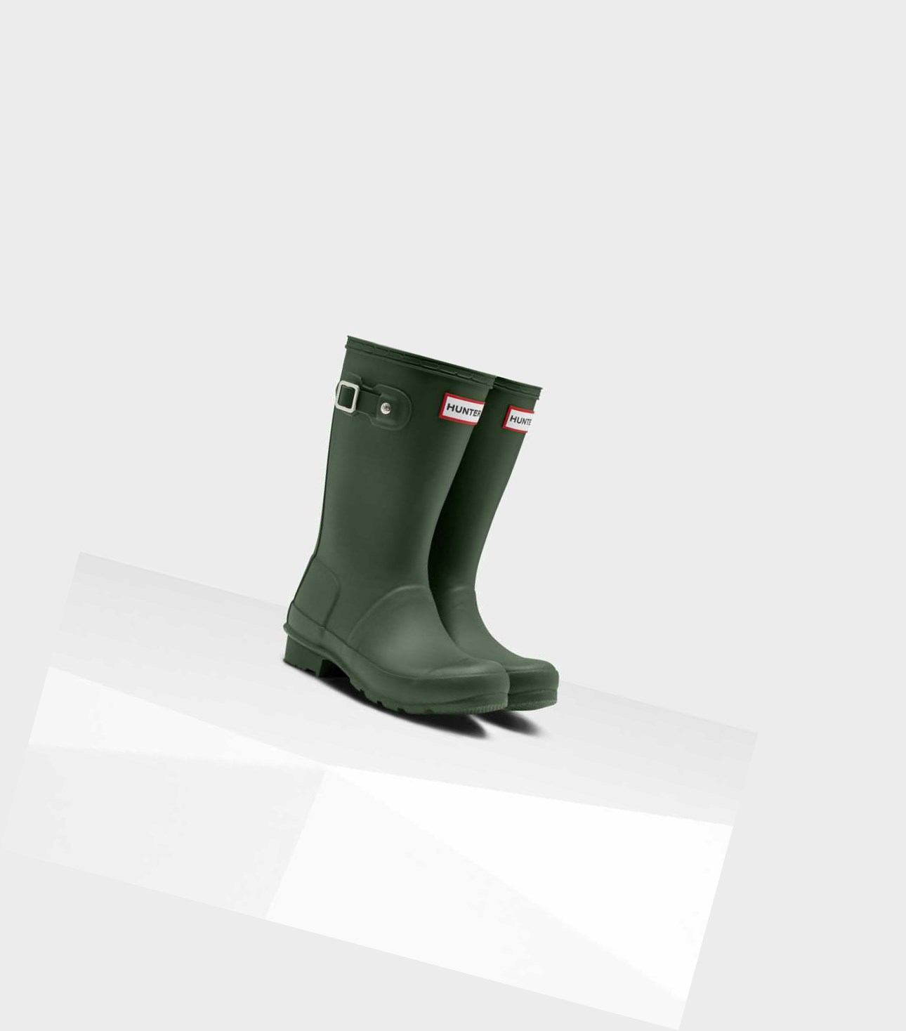 Bottes Courtes Hunter Original Big Wellington Enfant Vert | 56792REJA