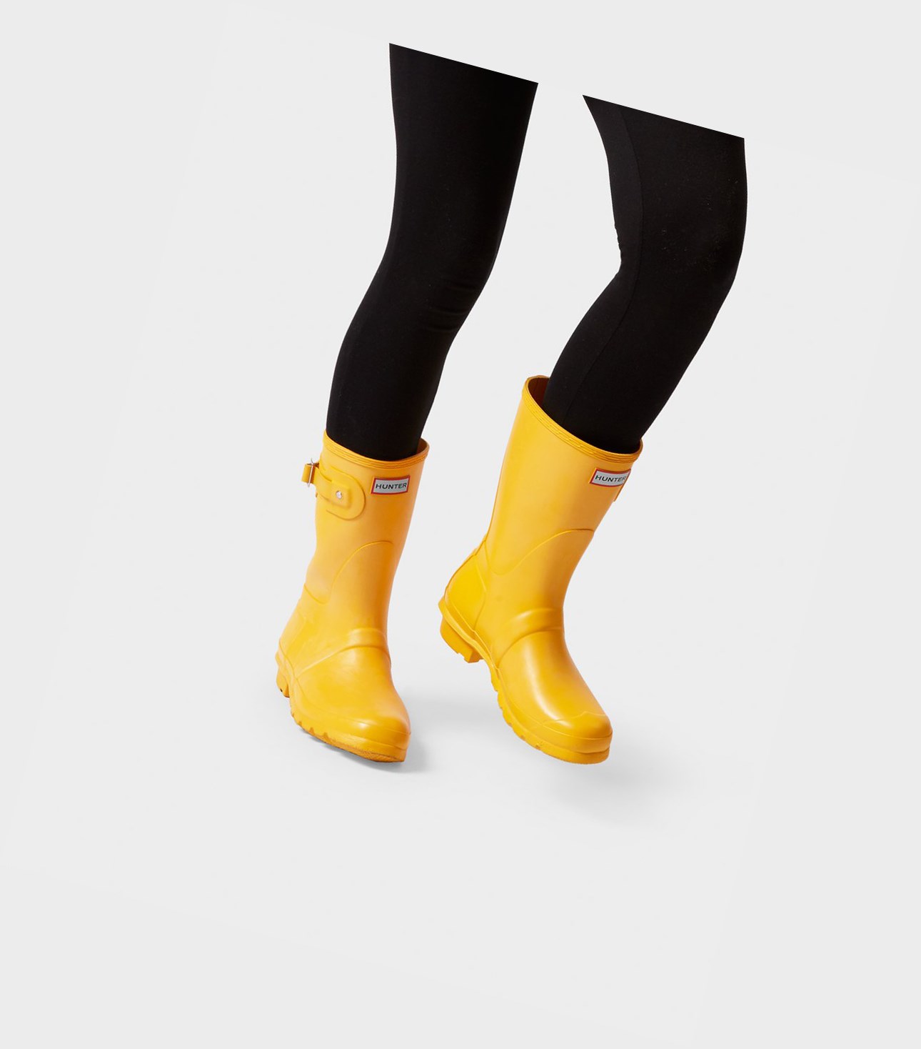 Bottes Courtes Hunter Original Femme Jaune | 41897POUJ