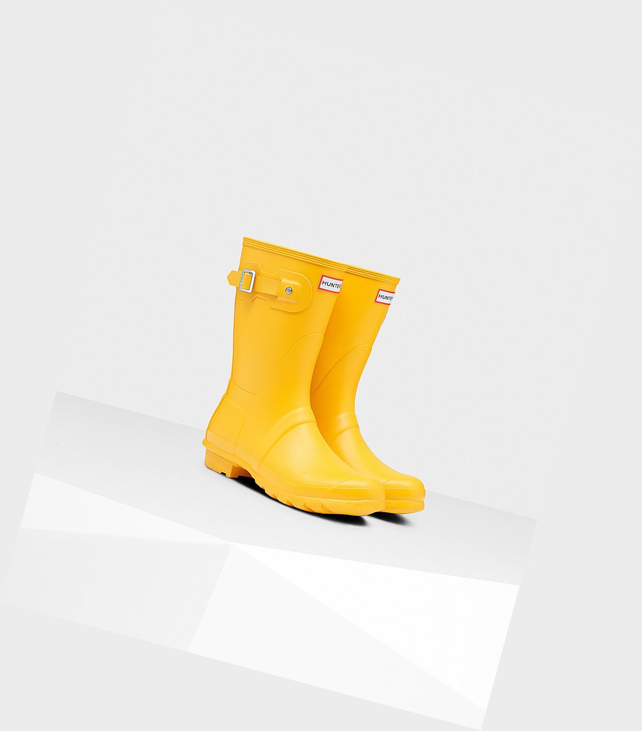 Bottes Courtes Hunter Original Femme Jaune | 41897POUJ