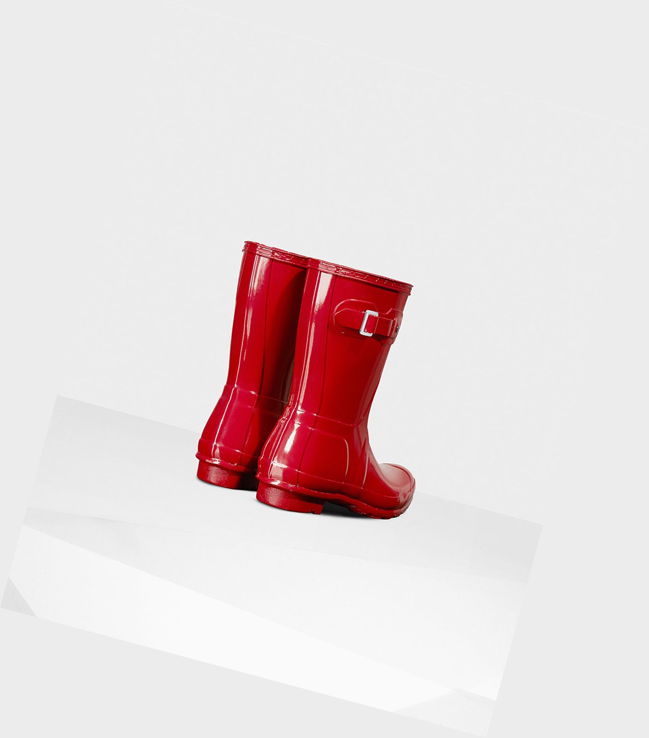 Bottes Courtes Hunter Original Gloss Femme Rouge | 21865FXKQ