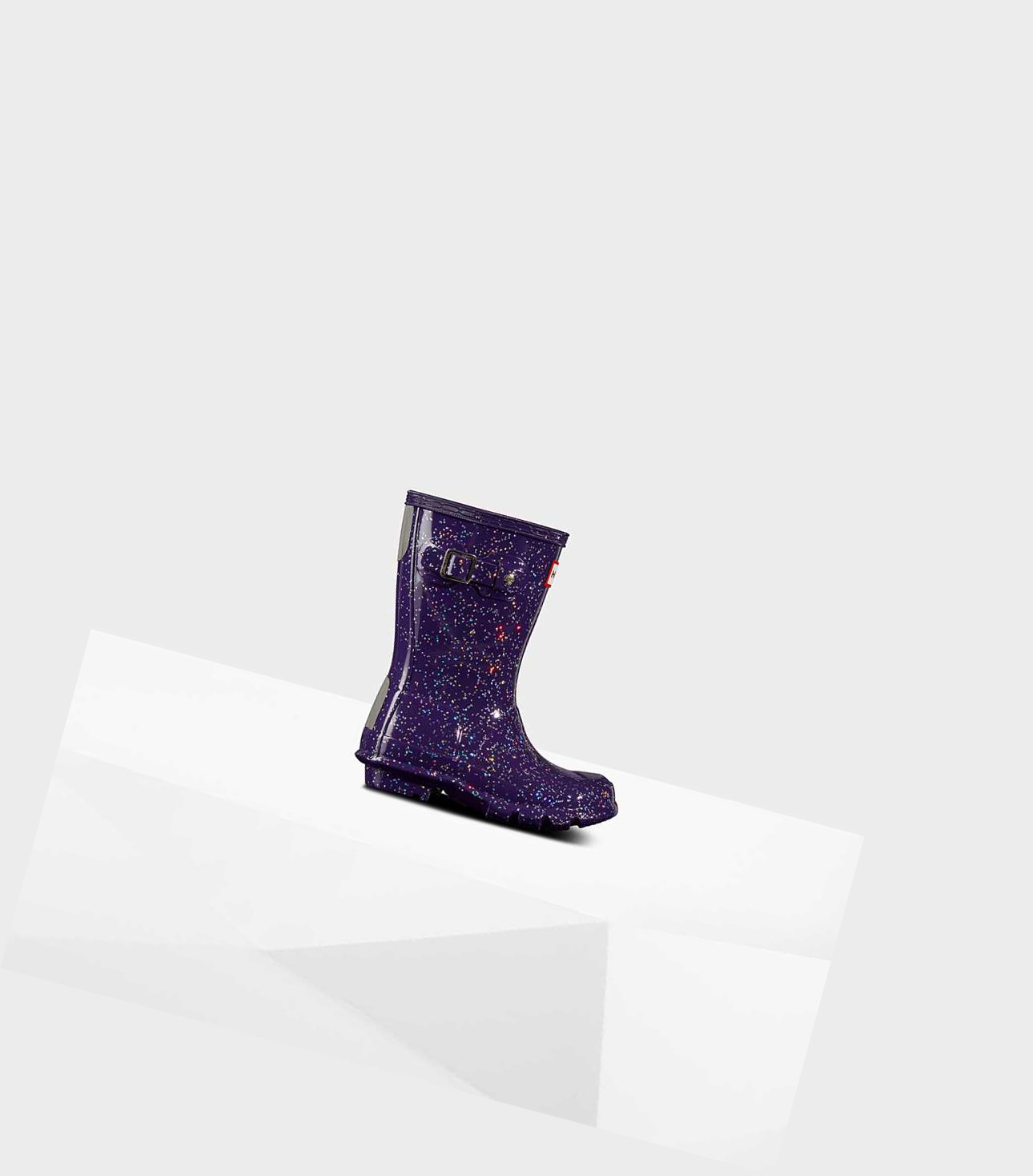 Bottes Courtes Hunter Original Little Giant Glitter Wellington Enfant Violette | 51643TMNK