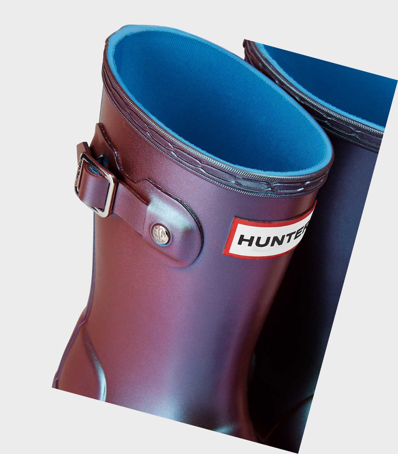 Bottes Courtes Hunter Original Little Nebula Wellington Enfant Bleu | 34810KDYV