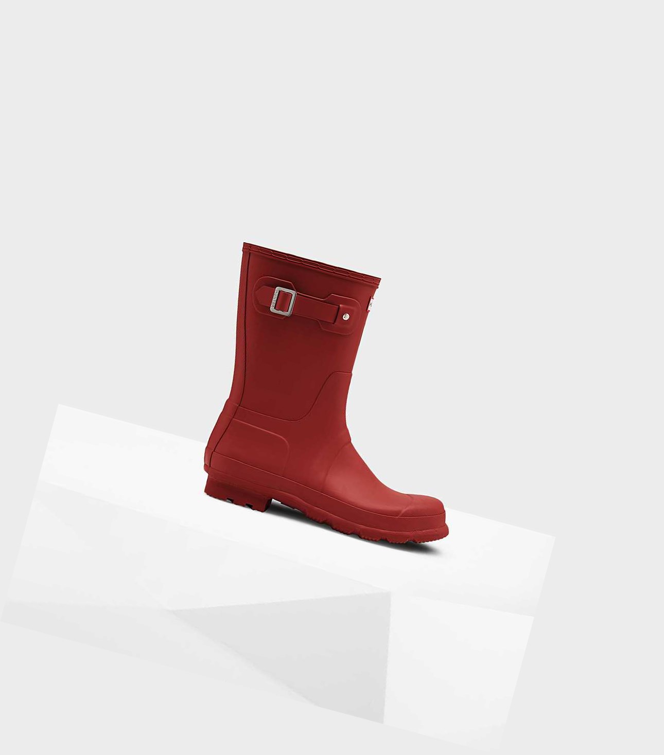 Bottes Courtes Hunter Original Wellington Homme Rouge | 01263BLQP