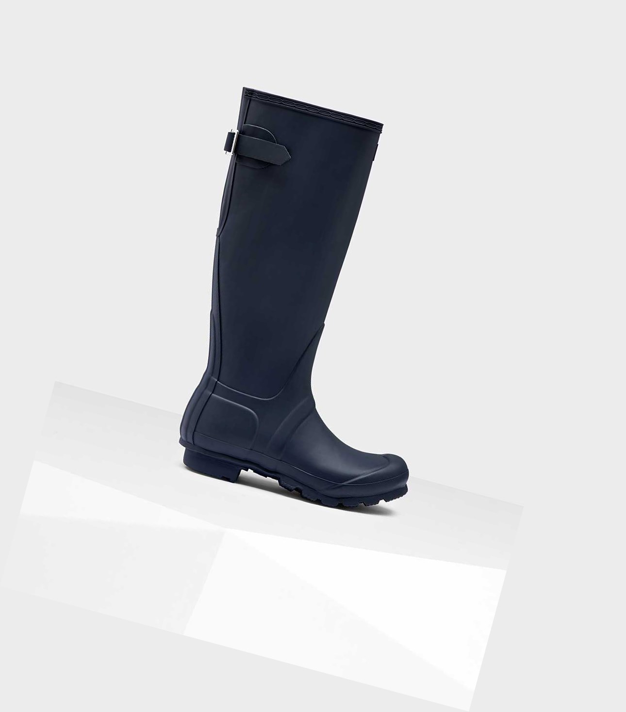 Bottes Hautes Hunter Original Alti Back Wellington Adjustable Femme Bleu Marine | 31082YKEJ