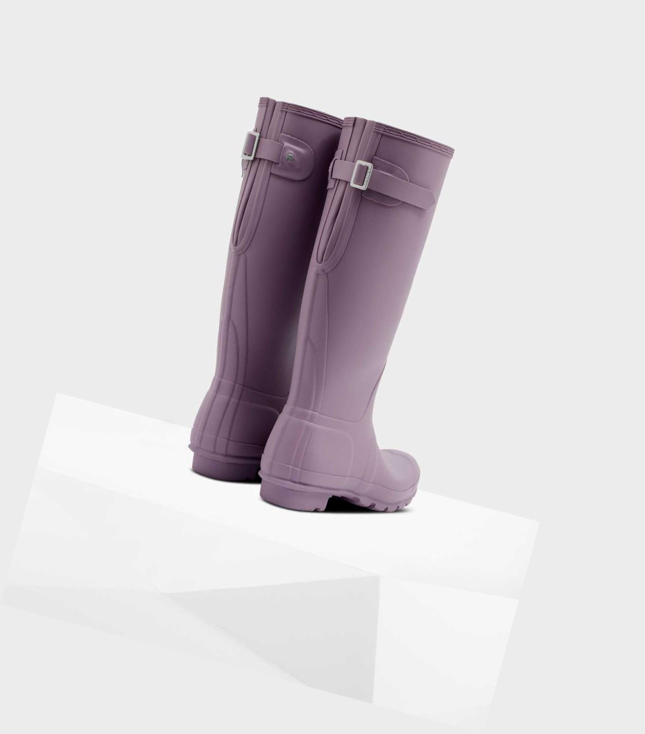 Bottes Hautes Hunter Original Alti Back Wellington Adjustable Femme Violette | 34569KYEC