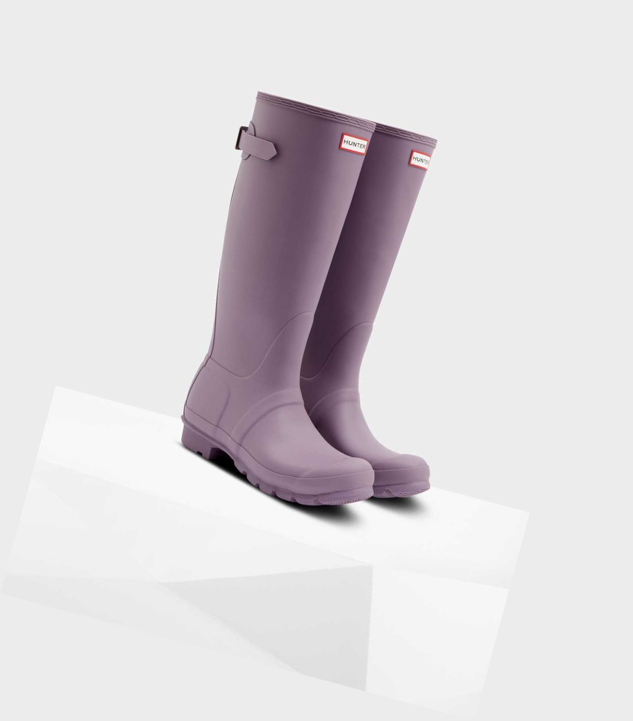 Bottes Hautes Hunter Original Alti Back Wellington Adjustable Femme Violette | 34569KYEC