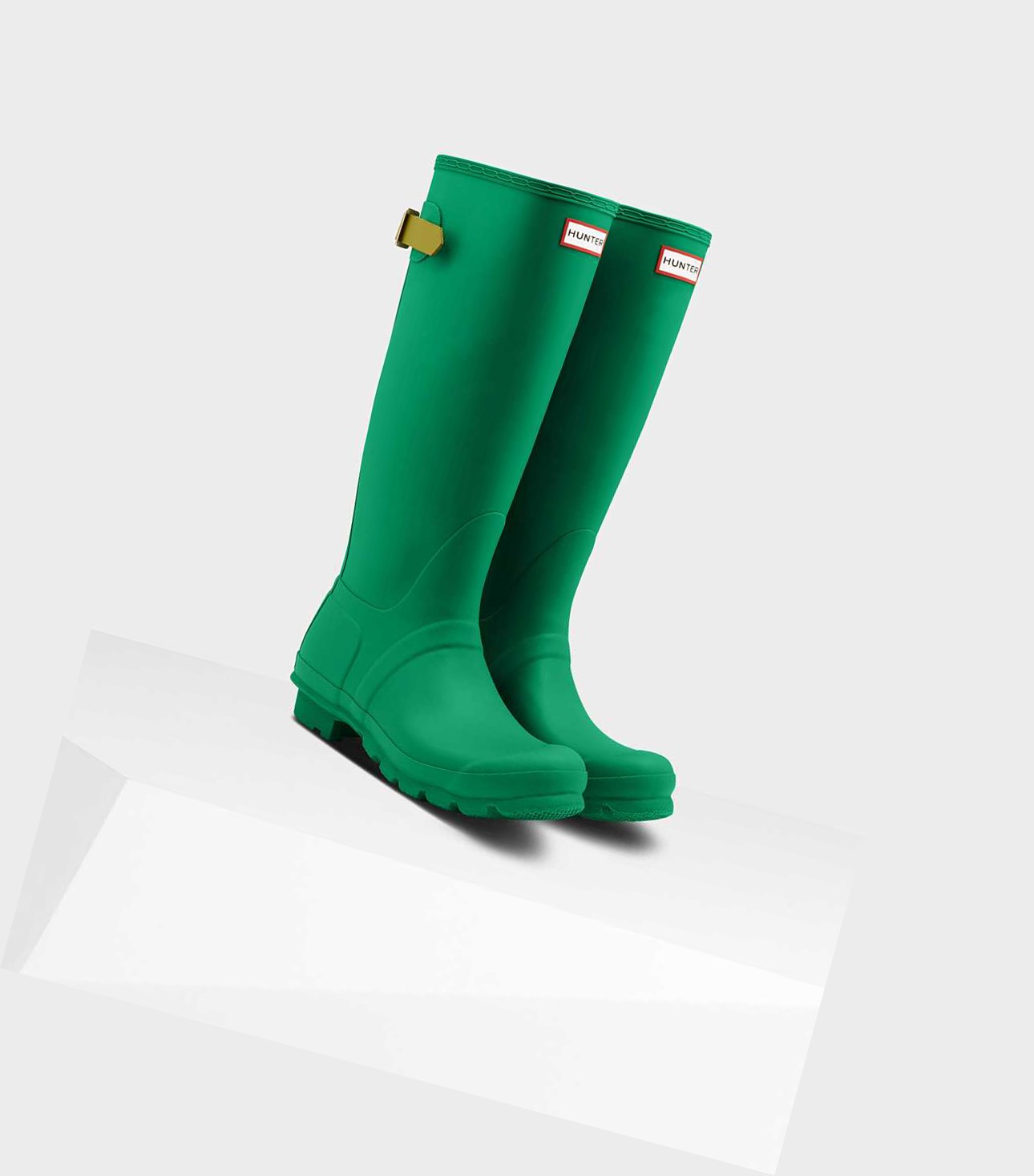 Bottes Hautes Hunter Original Alti Back Wellington Adjustable Femme Vert | 82549KJHP