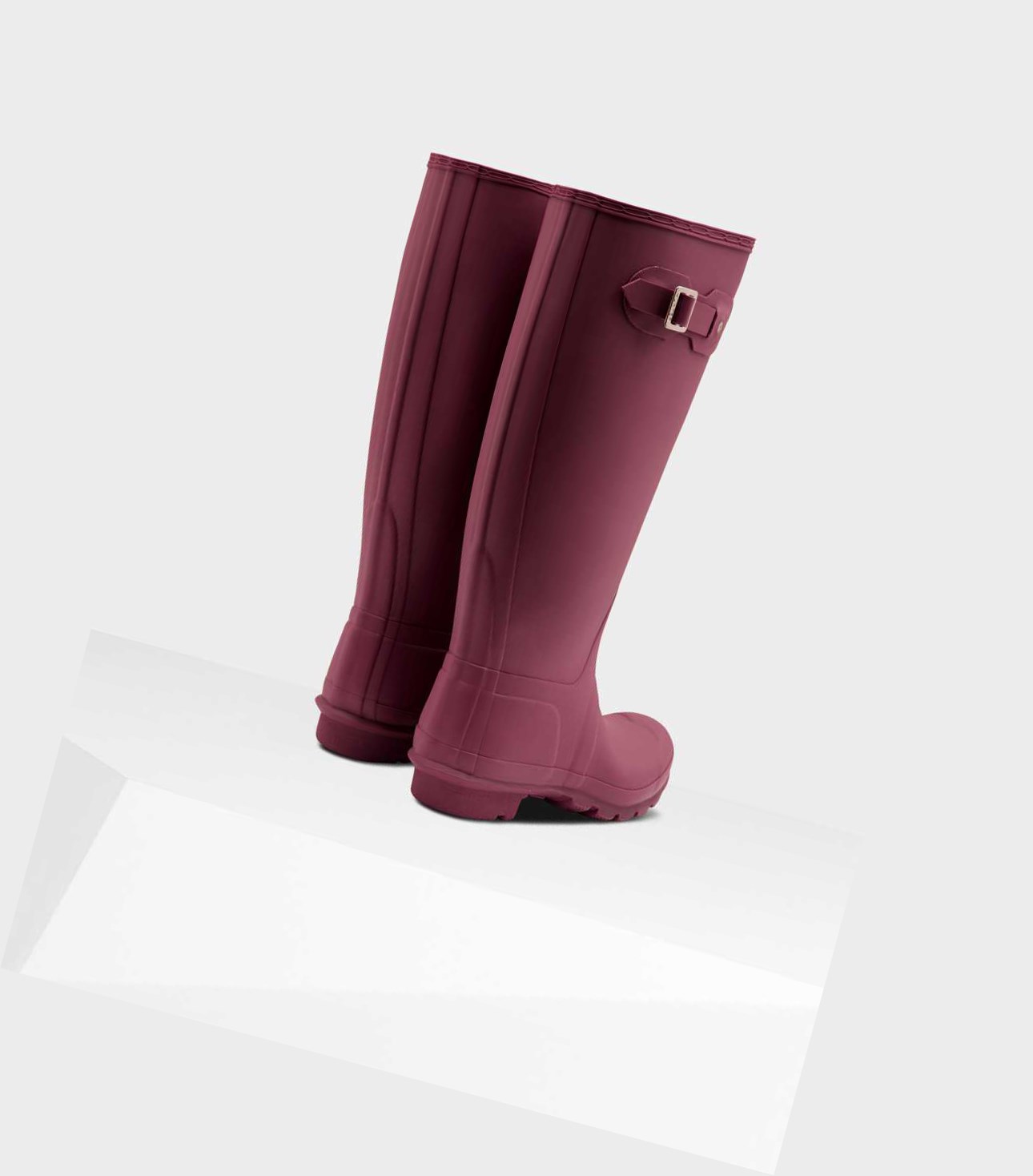 Bottes Hautes Hunter Original Larges Leg Wellington Femme Rouge | 16403QVBR