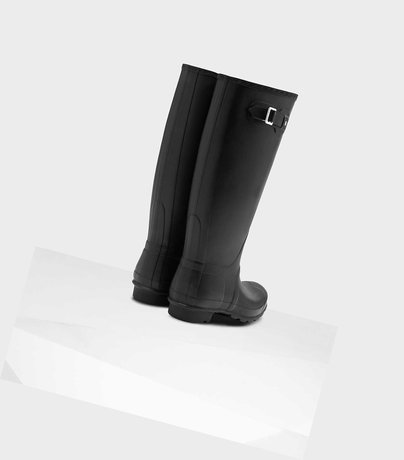 Bottes Hautes Hunter Original Larges Leg Wellington Femme Noir | 56730FUSO