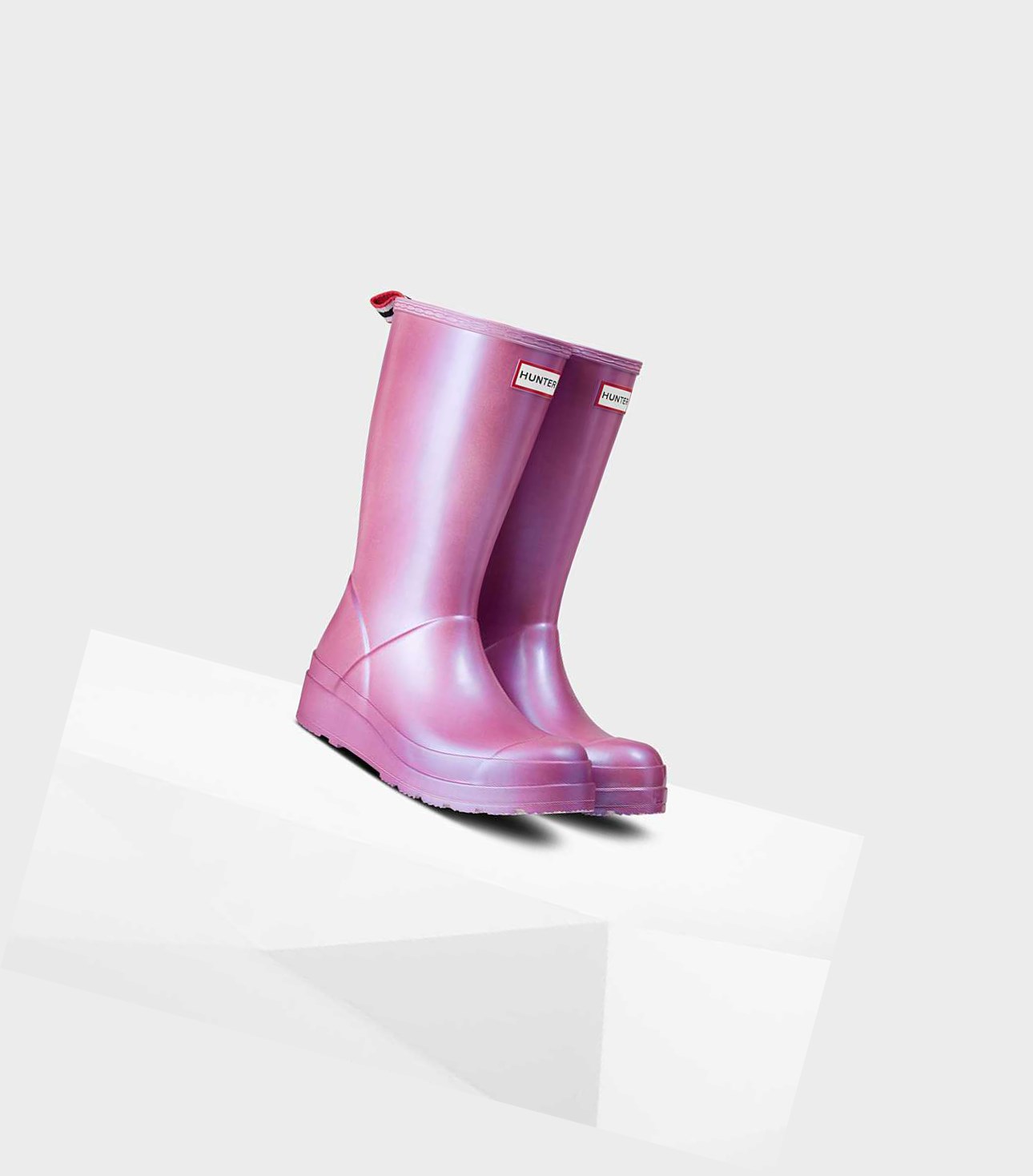 Bottes Hautes Hunter Original Play Nebula Wellington Femme Rose | 91768RXWV