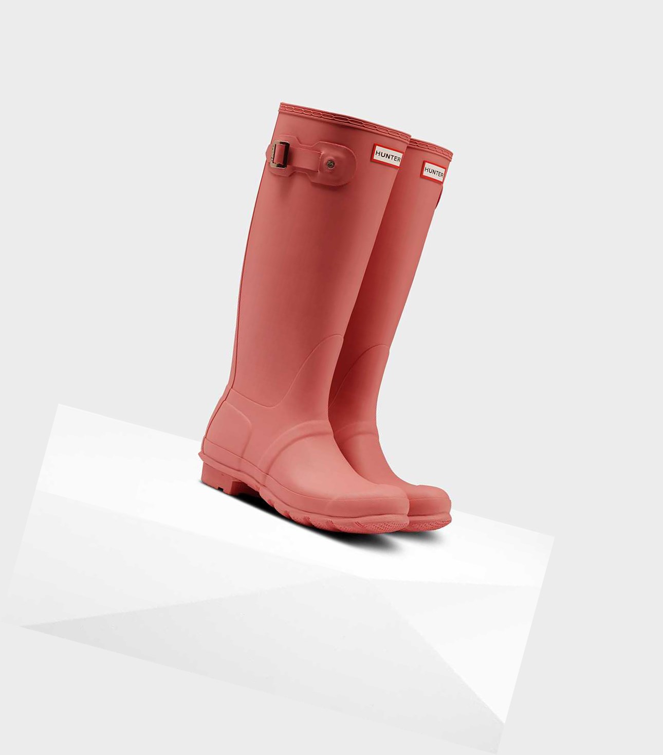 Bottes Hautes Hunter Original Wellington Femme Rose | 02471ZKNQ