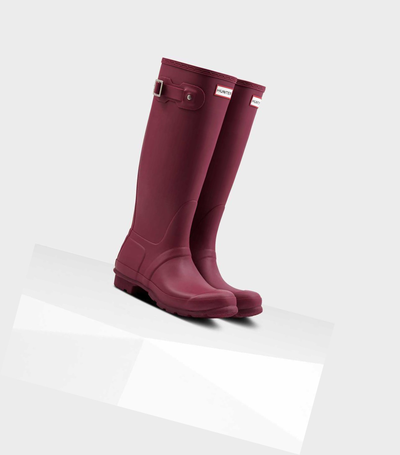 Bottes Hautes Hunter Original Wellington Femme Rouge | 14689IRMV