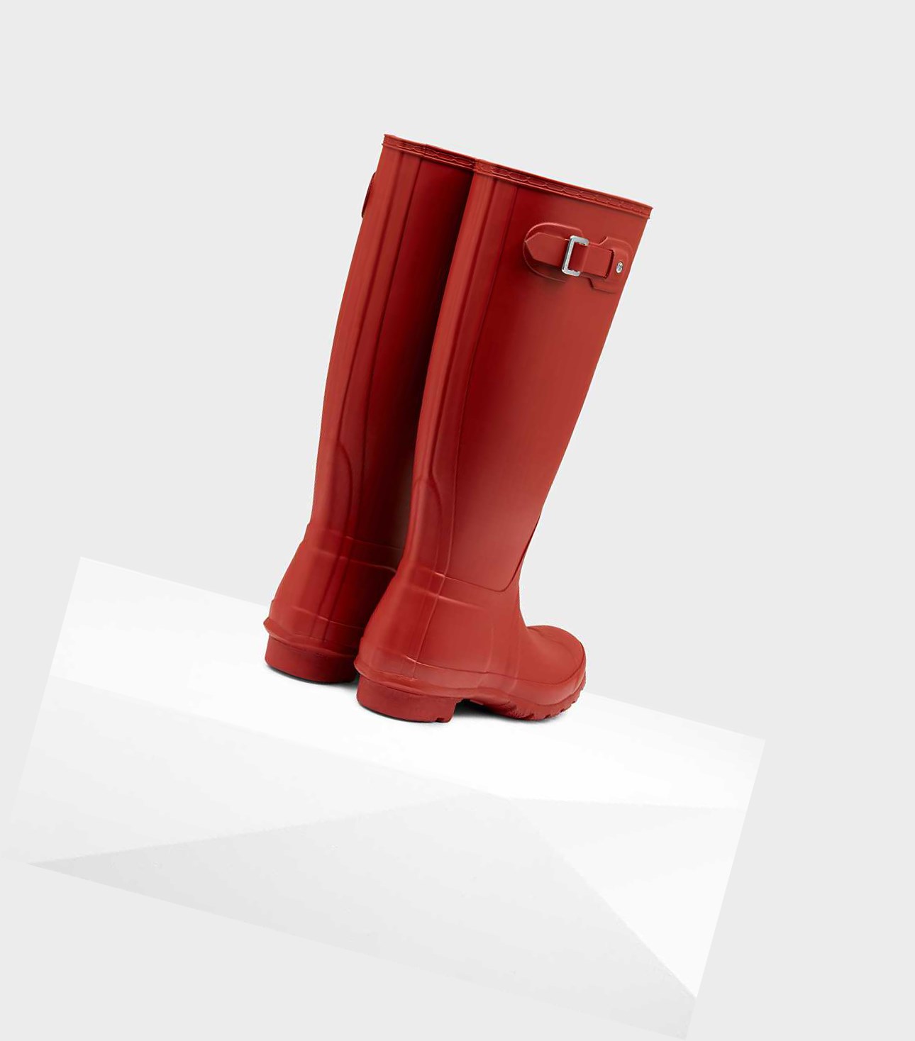 Bottes Hautes Hunter Original Wellington Femme Rouge | 27951PULR