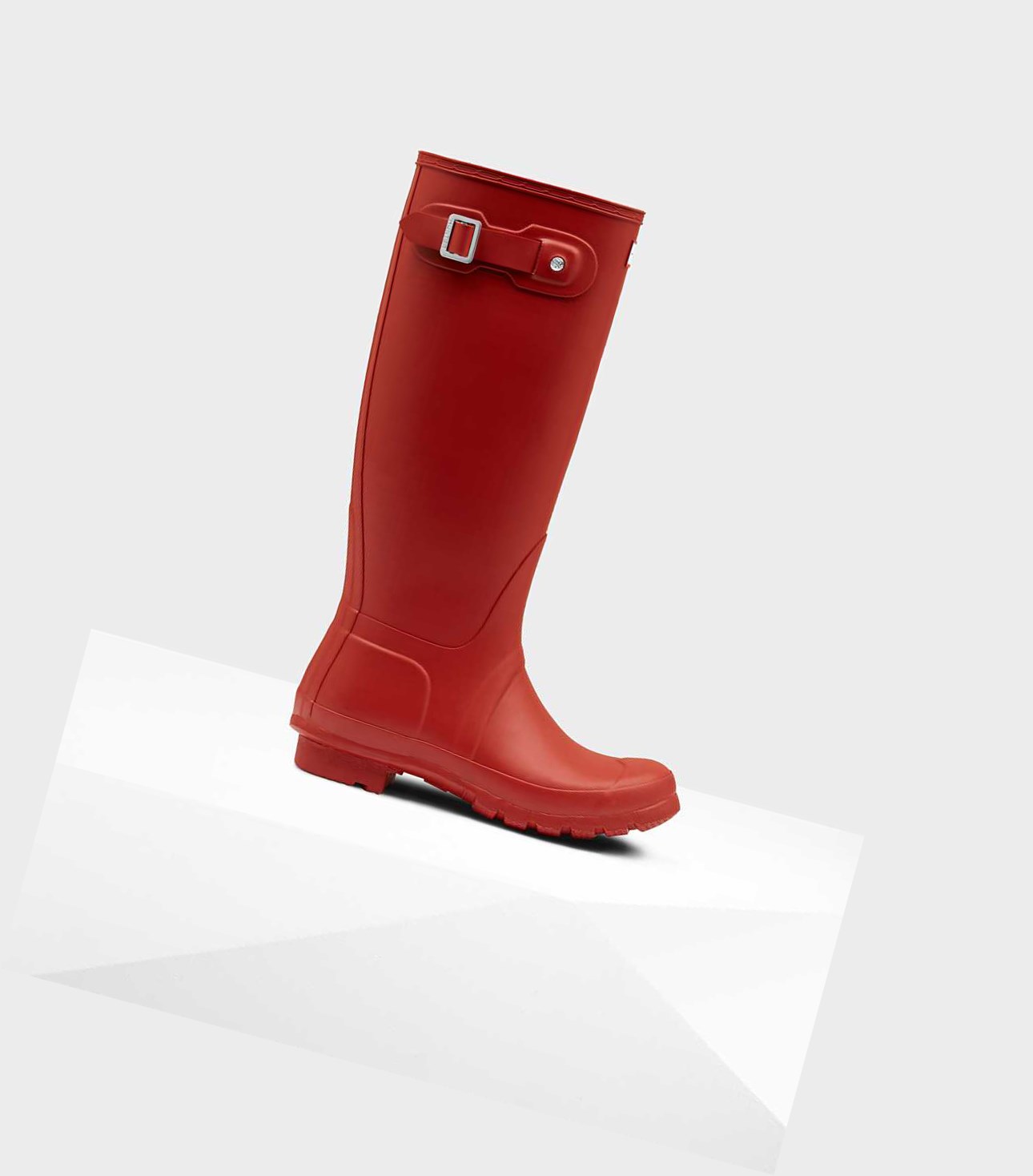 Bottes Hautes Hunter Original Wellington Femme Rouge | 27951PULR