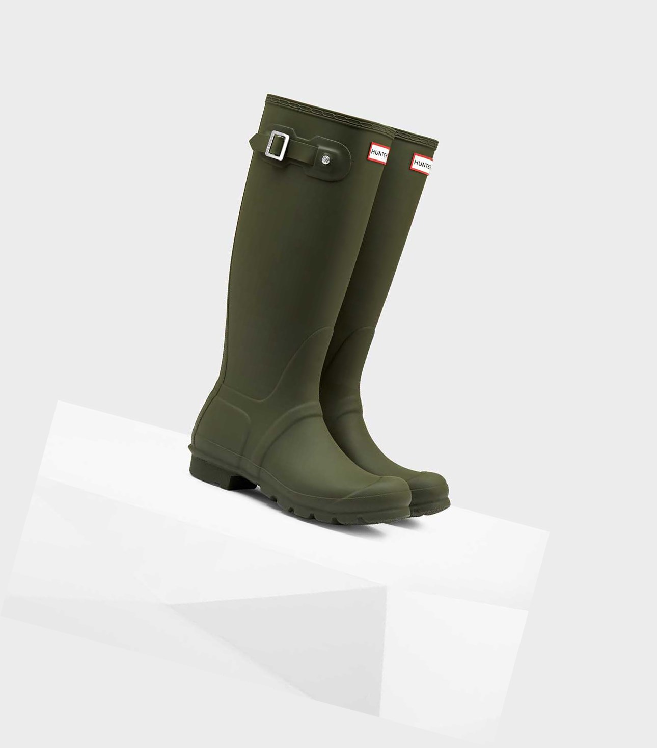 Bottes Hautes Hunter Original Wellington Femme Vert | 48169RDGX