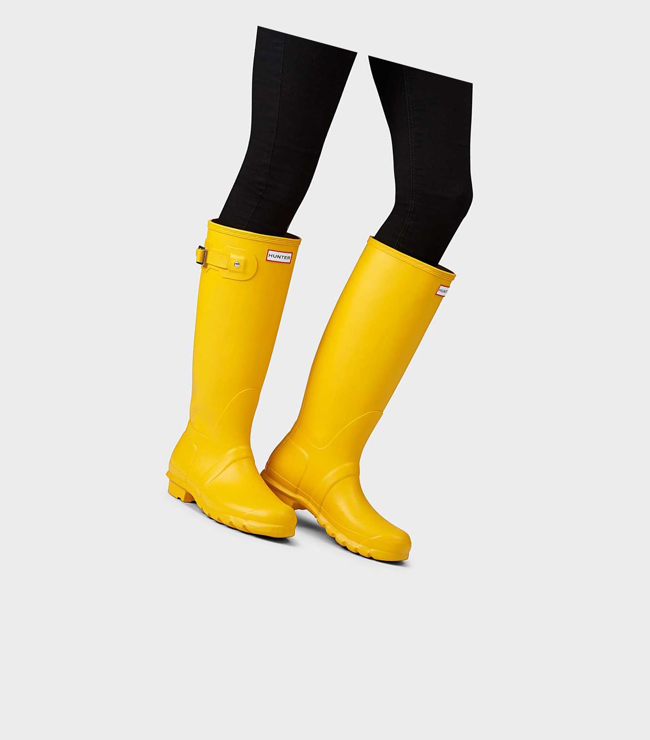 Bottes Hautes Hunter Original Wellington Femme Jaune | 97621LVBX