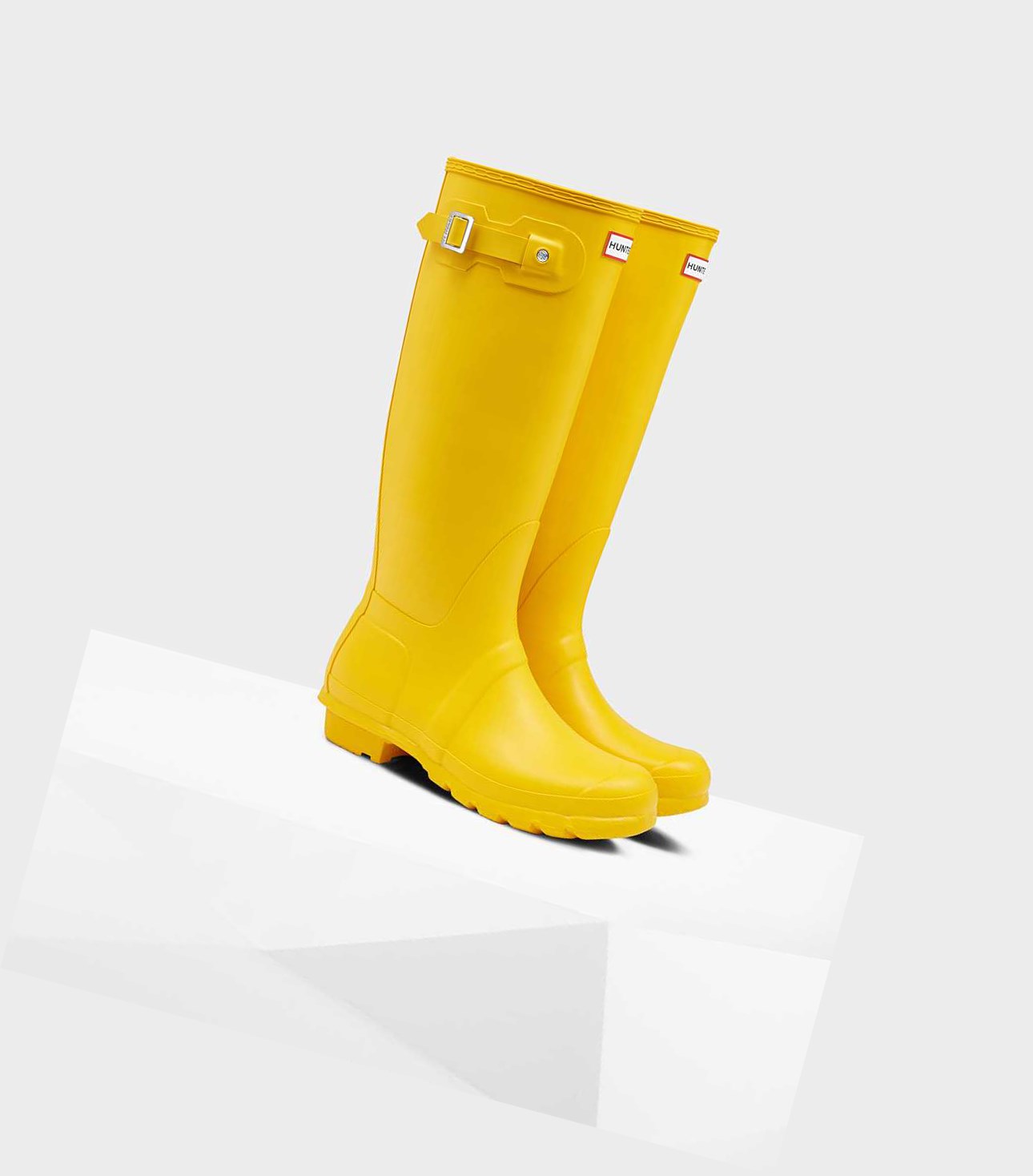 Bottes Hautes Hunter Original Wellington Femme Jaune | 97621LVBX