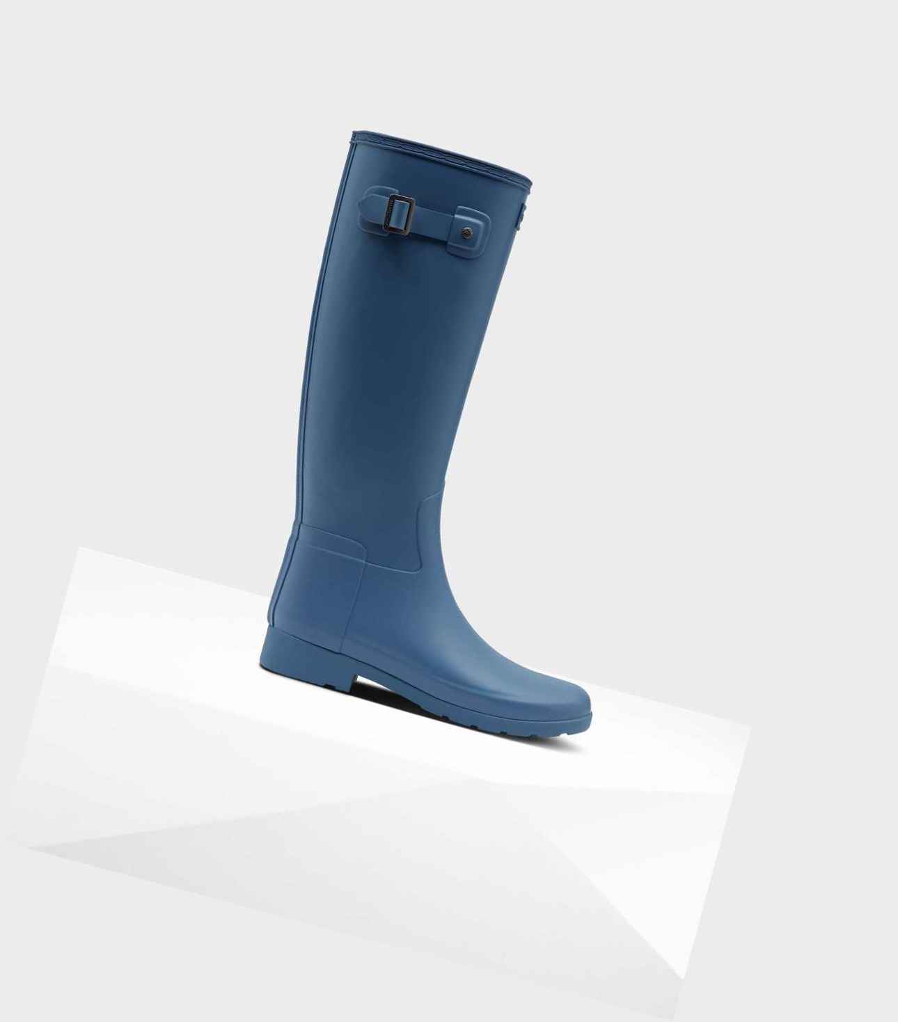 Bottes Hautes Hunter Refined Slim Fit Wellington Femme Bleu | 71824KYXB