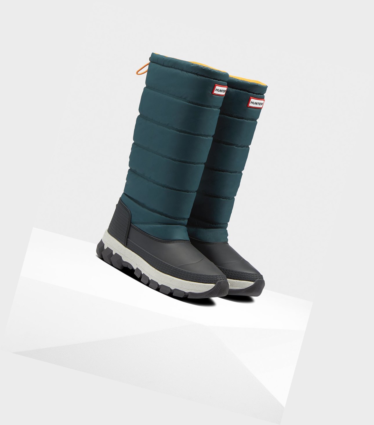 Bottes de Neige Hunter Original Insulated Alti Femme Vert Grise | 42956MPTL