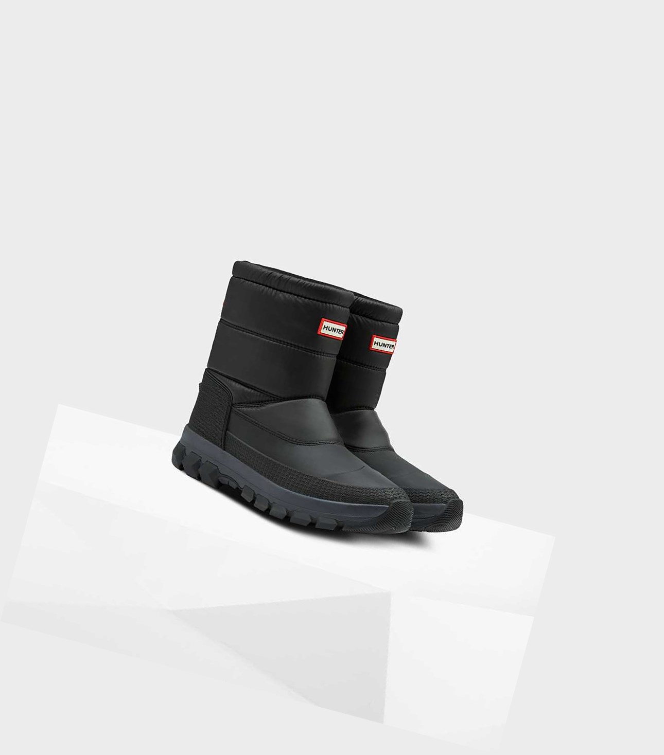 Bottes de Neige Hunter Original Insulated Corta Homme Noir | 75032MPRW