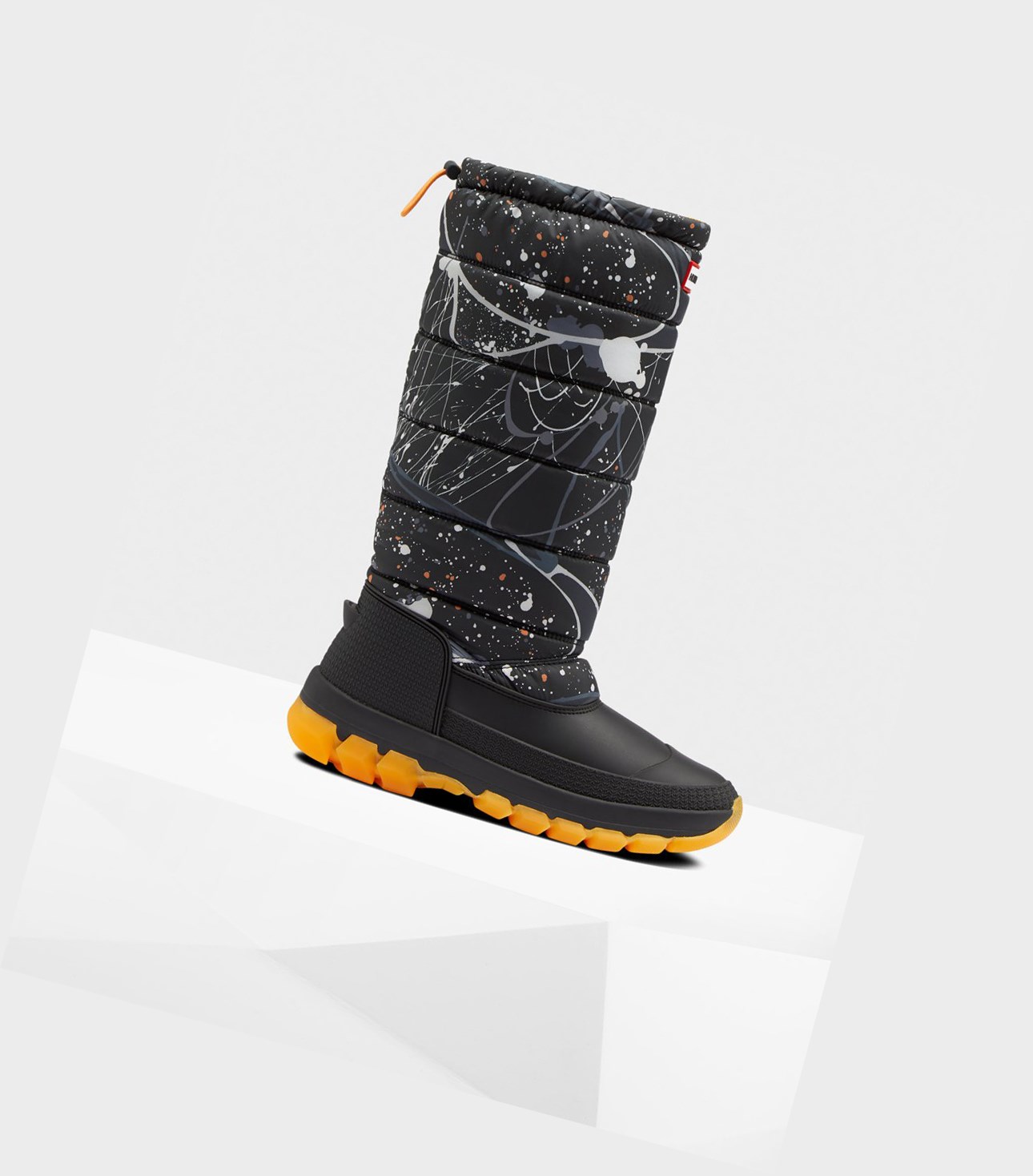 Bottes de Neige Hunter Original Printed Insulated Alti Femme Noir | 53628PNEG